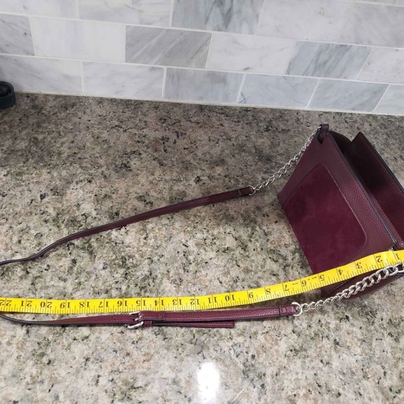 Steve Madden Wine Burgundy Tara Crossbody Bag Purse - Picture 11 of 11